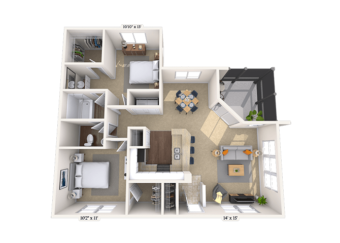 Floor Plan - Dames Pointe Light
