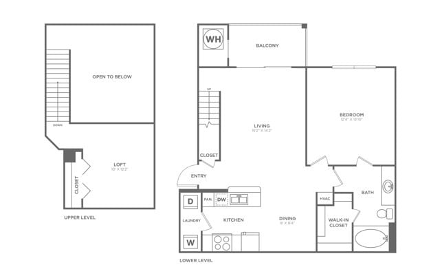 One Bedroom One Bath (957 SF) - One Bedroom One Bath (957 SF)