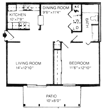 1BR/1BA - Graybrook and Graycroft