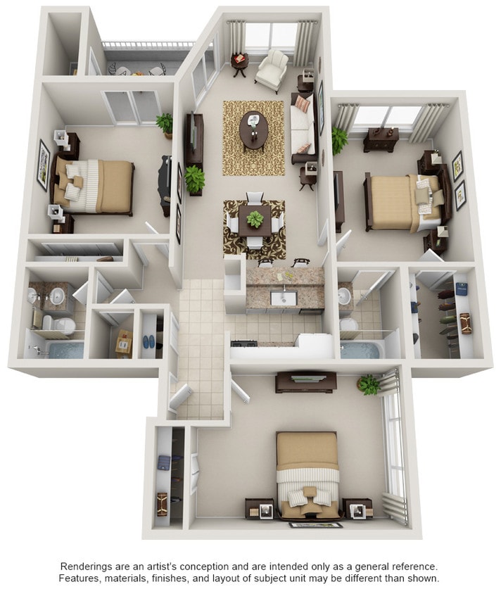 Floor Plan - Three Bedroom