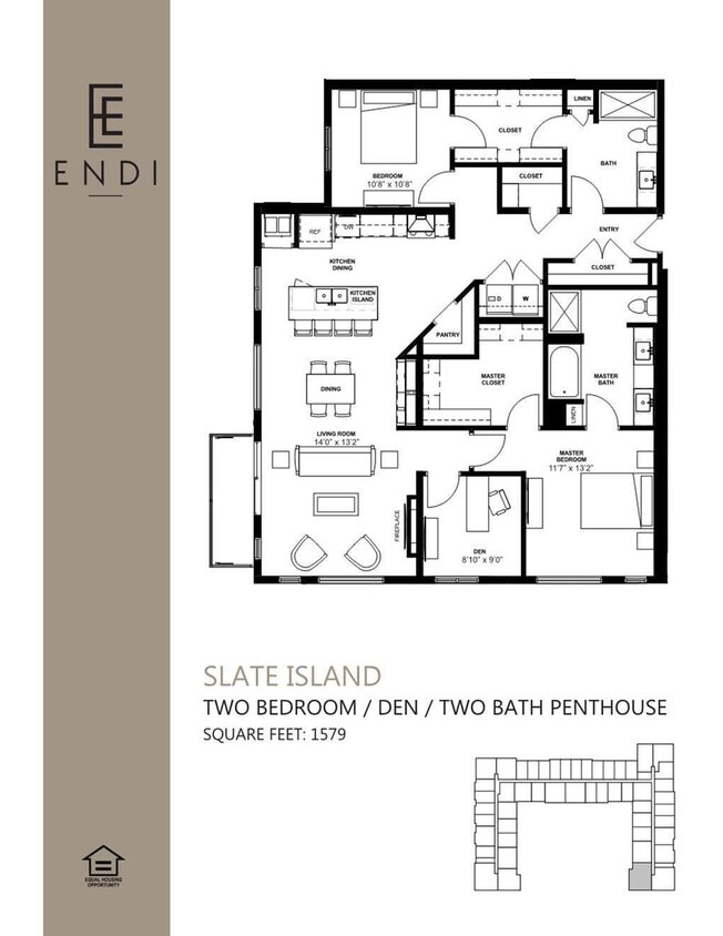 Floor Plan - Slate Island
