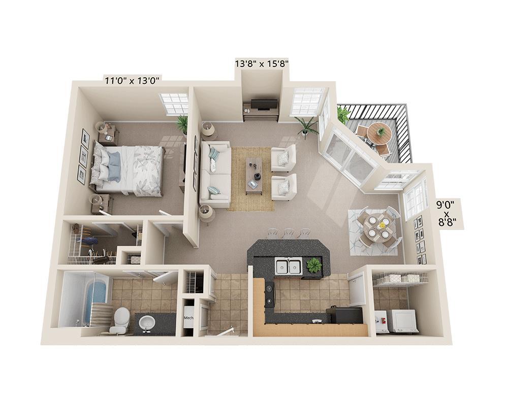 Floor Plan - Plan A1B
