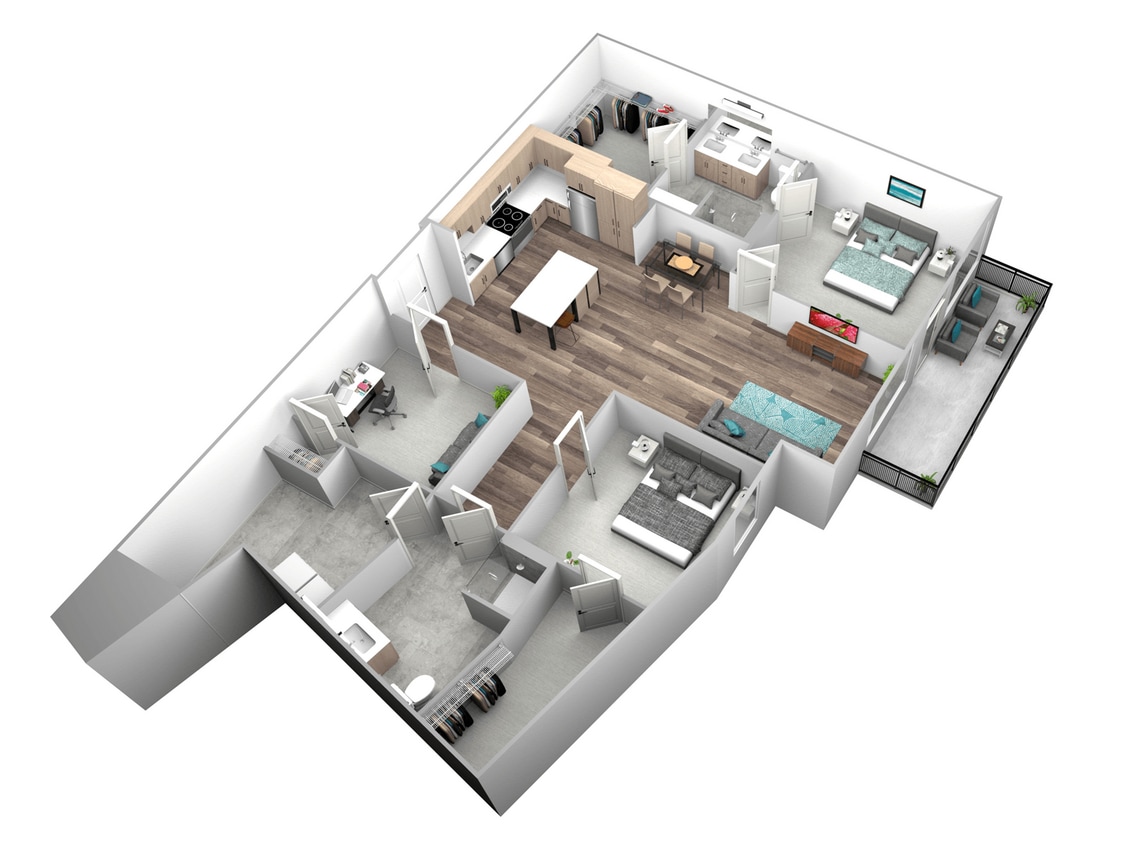 Floor Plan - C20A - Den