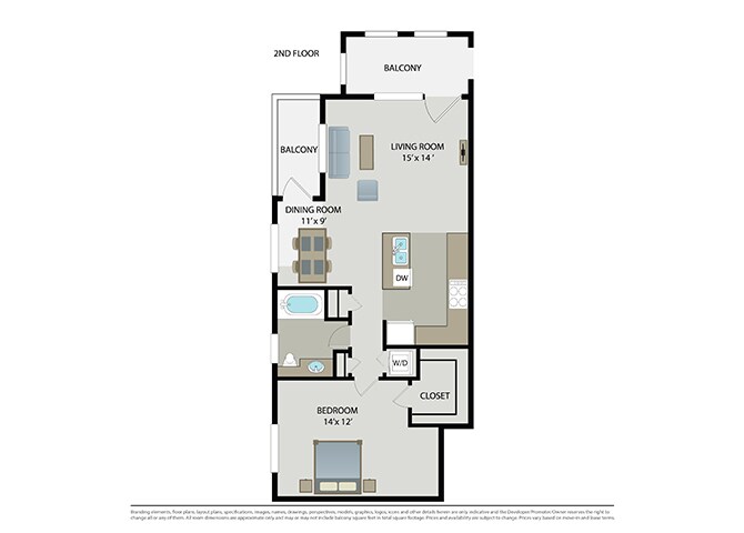 Floor Plan - Midtown  Flat