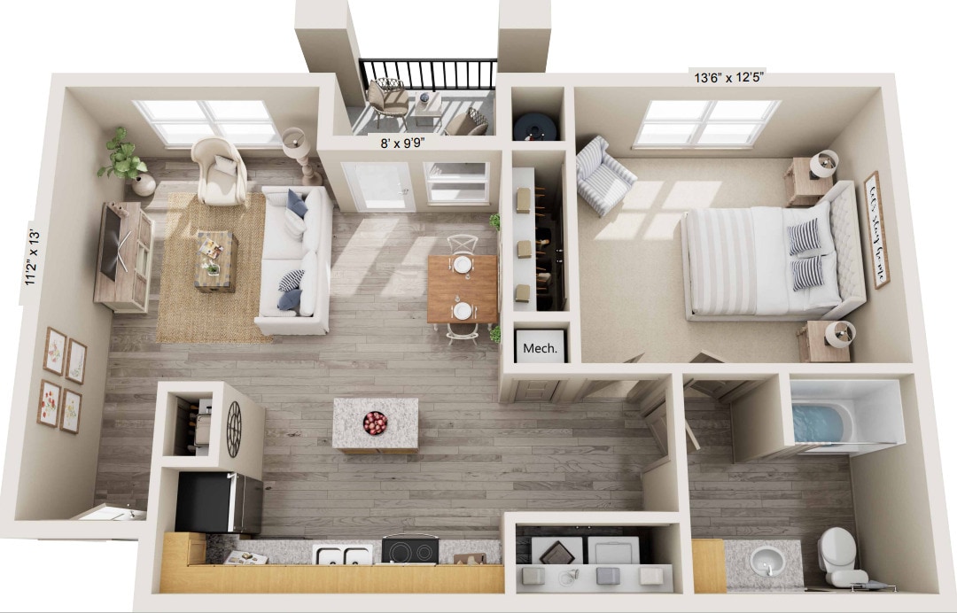 Floor Plan - A1HC-60%