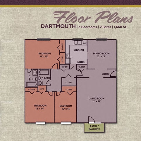 Floor Plan - Dartmouth (3.20 C)