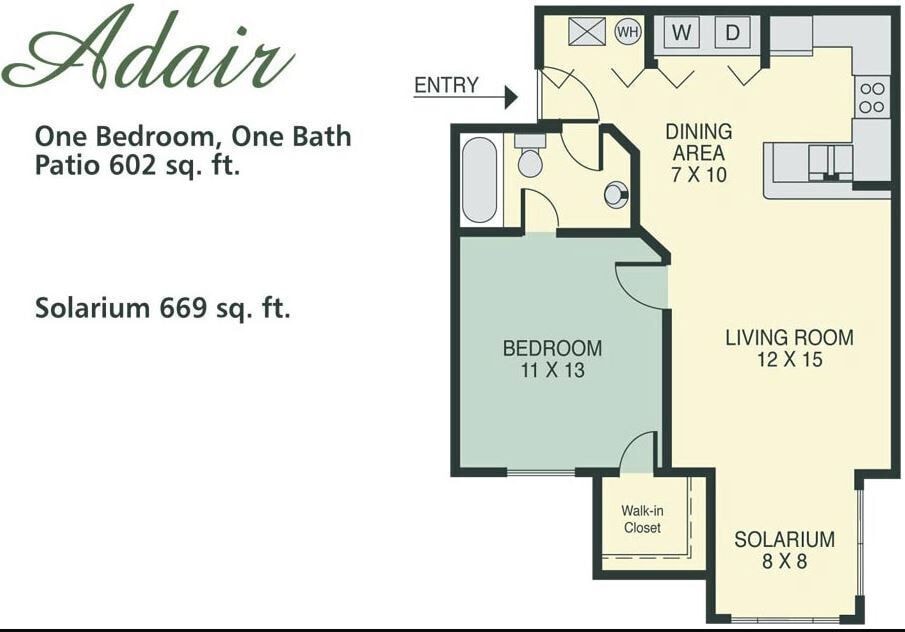 Floor Plan - The Adair - Patio