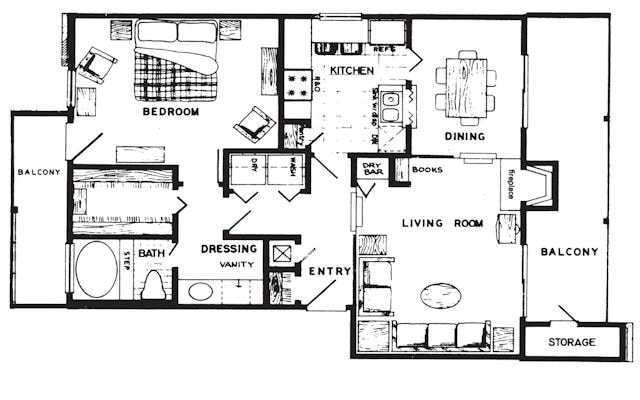 THE OXFORD - 1D - 1 Bedroom (Oxford)