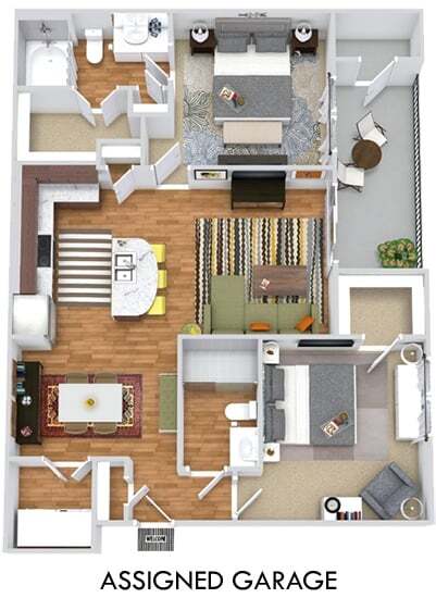 Floor Plan - The Sage with Assigned Garage 