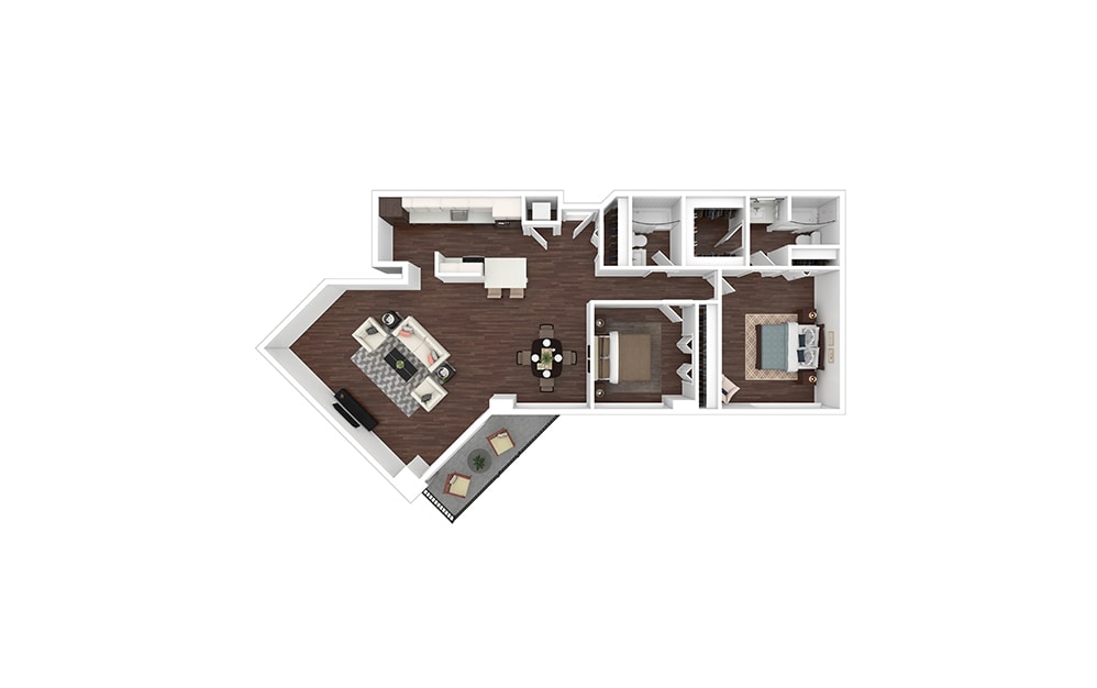 Floor Plan - B21 - Renovated