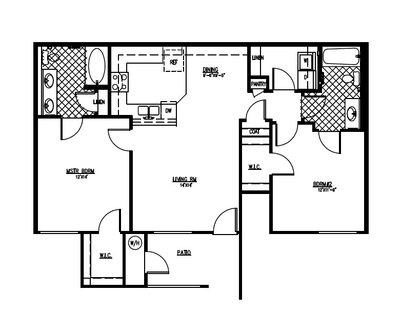 2 bedroom - 2x2B