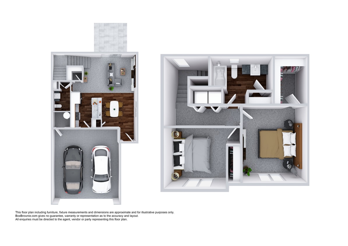 Floor Plan - 2 Bedroom 1.5 Bathroom