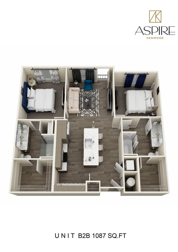 7566-AspireKenwood_Unit B2B_Floorplan.jpg - Two Bedroom