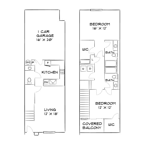 Floor Plan - Design 2C Townhome
