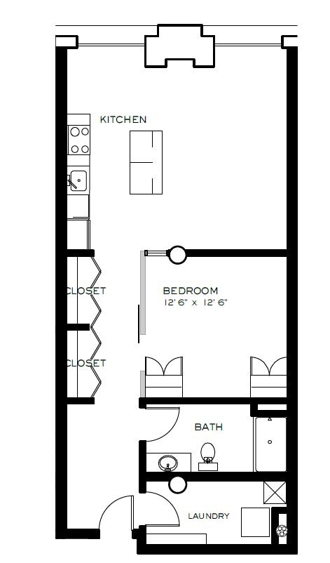 Floor Plan - One Bedroom A3