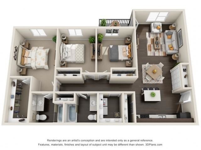 Floor Plan - 3x2