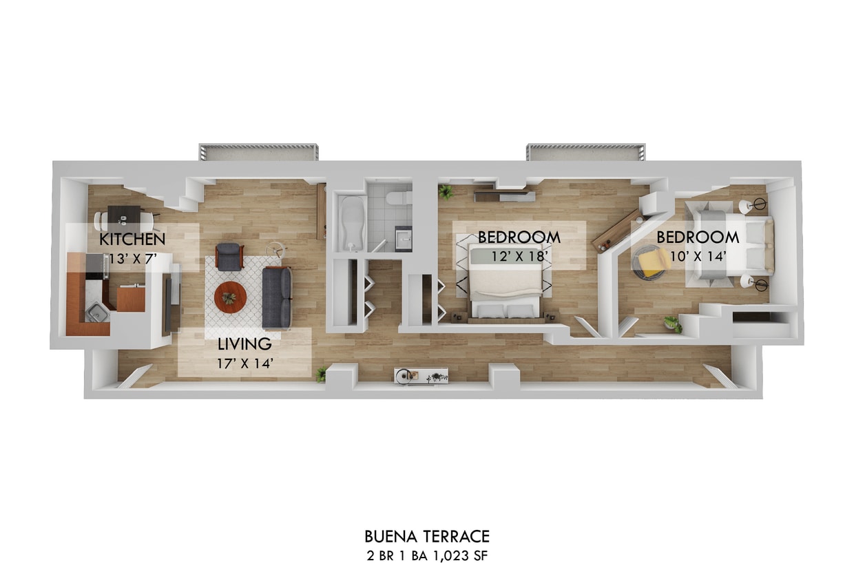 Floor Plan - Two Bedroom