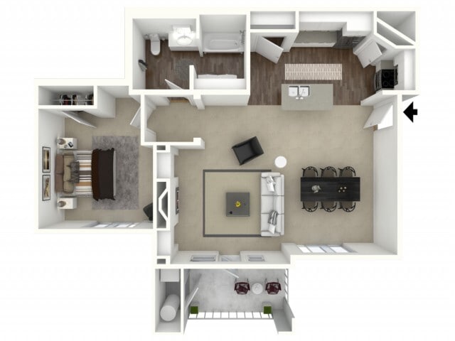 ADA shown in floorplan - Arlington Accessible