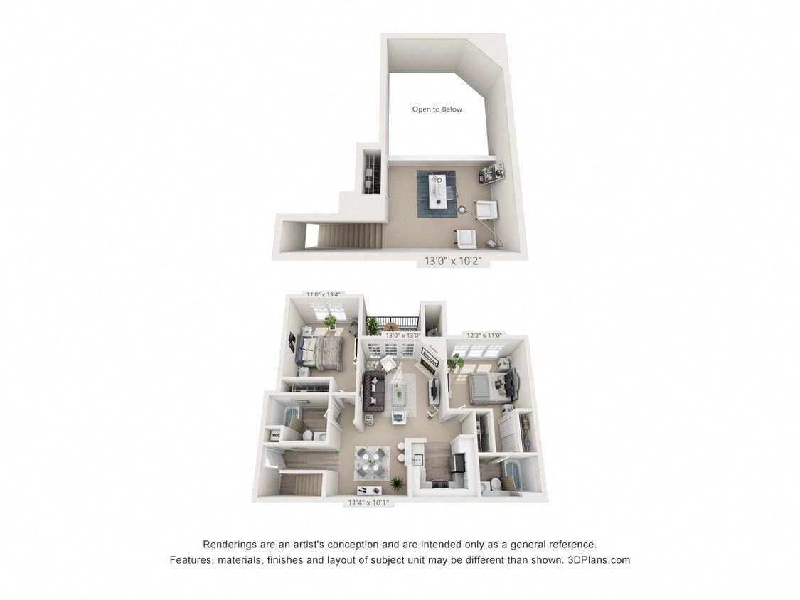Floor Plan - Jefferson Loft - Renovated 