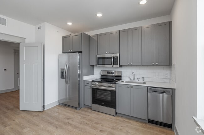 1BR, 1BA - 686SF - Kitchen - Ritter and Spool
