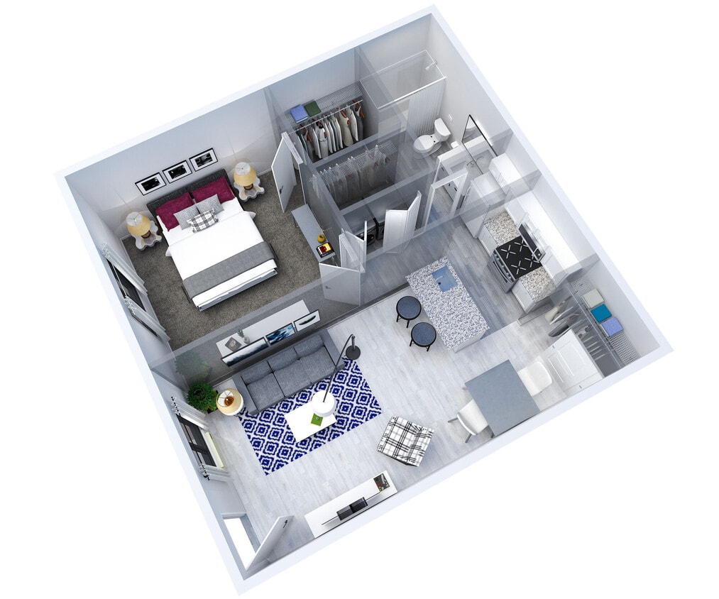 Floor Plan - 1 Bedroom 