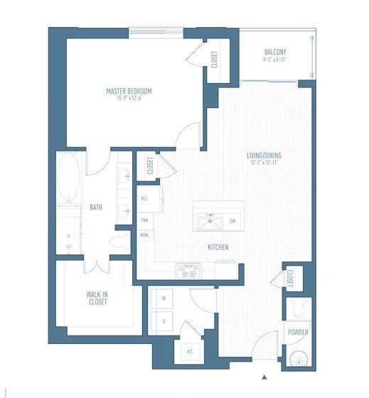 A12 floor plan One Hermann Place - A12