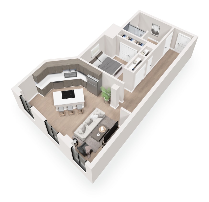 Floor Plan - 1 Bedroom - 03