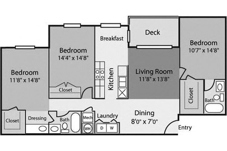 Floor Plan - Kenan Renovated C2B