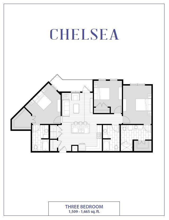 Floor Plan - Chelsea - 3x3