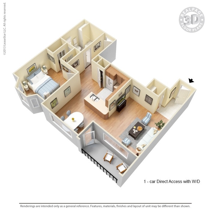 1BR/1BA - 1 Bed 1 Bath 929 SqFt (830 Net)