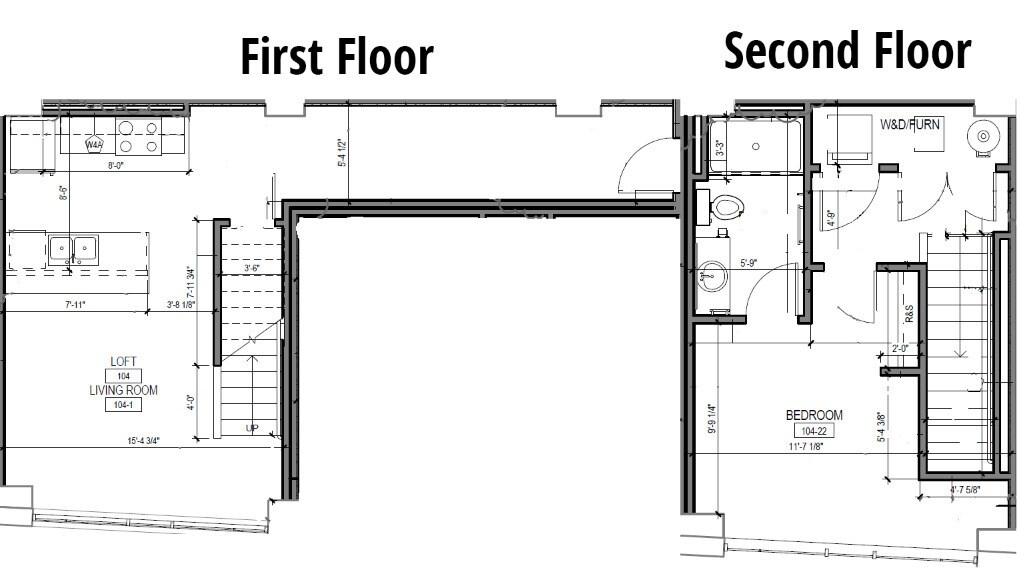Apt 104 Layout - 104