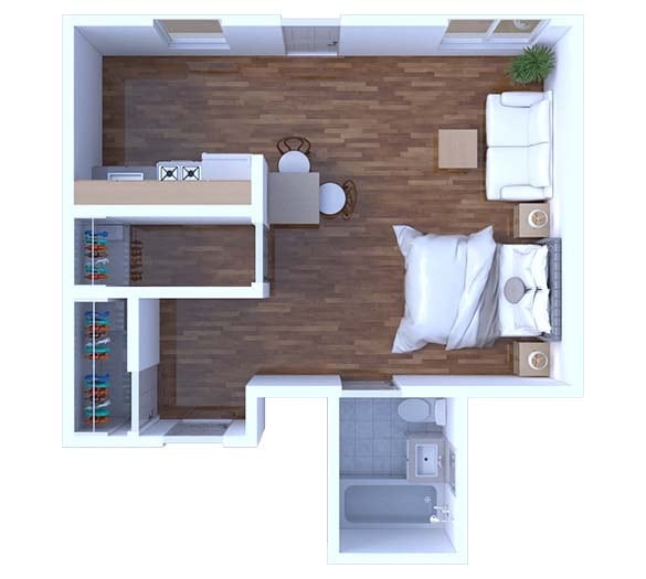 Floor Plan - Studio Floor Plan S20 666 1R