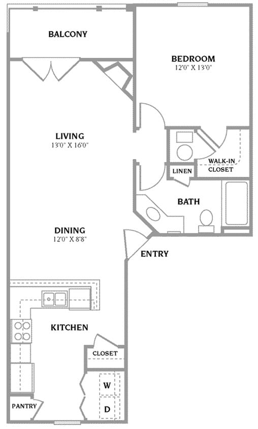 The Terra Cotta - A5 - One Bedroom, One Bathroom