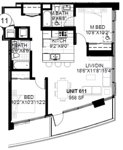 Floor Plan - SPIRE 2C