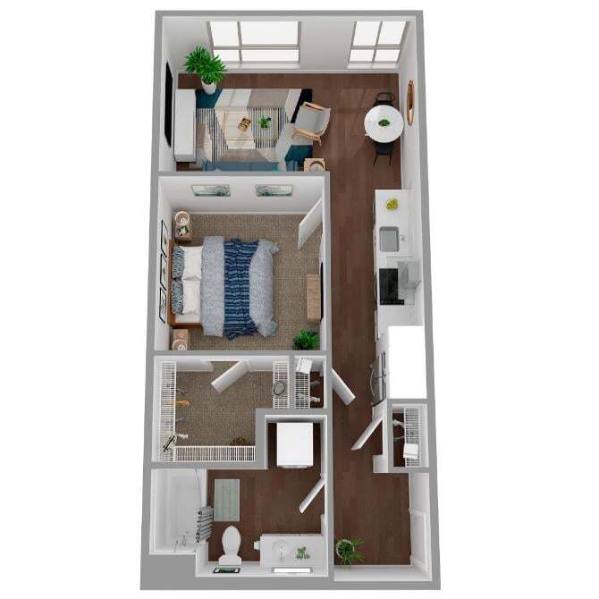 Floor Plan - 1 Bed/1 Bath Urban-a41.1