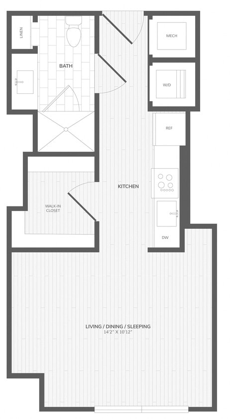 Floor Plan - Studio-E East Medley