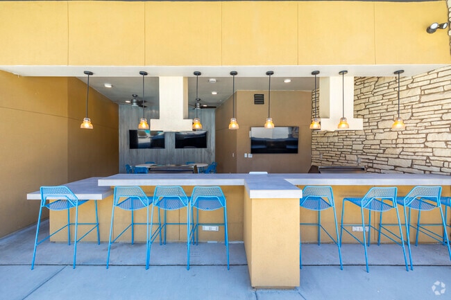 Outdoor Covered Entertainment Area - Solace at Ballpark Village
