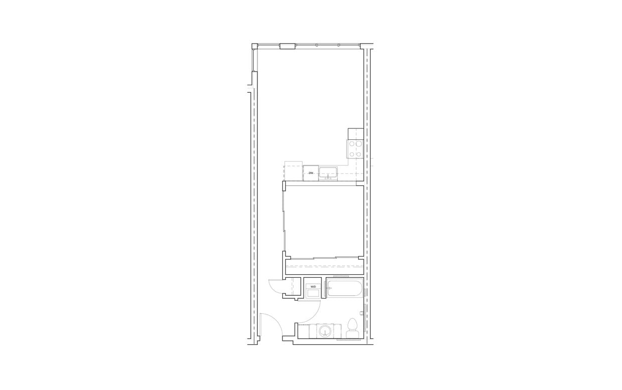 Floor Plan - 1 Bed/1 Bath-C14