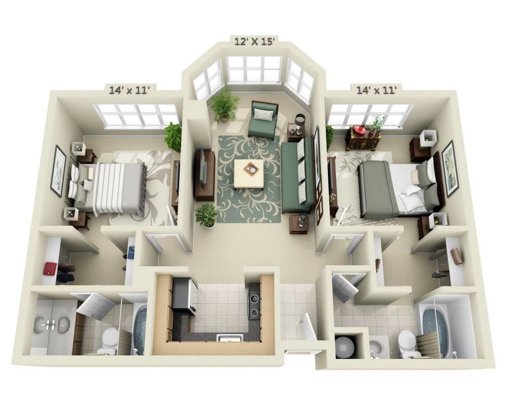 Floor Plan - Hayward (B2B)