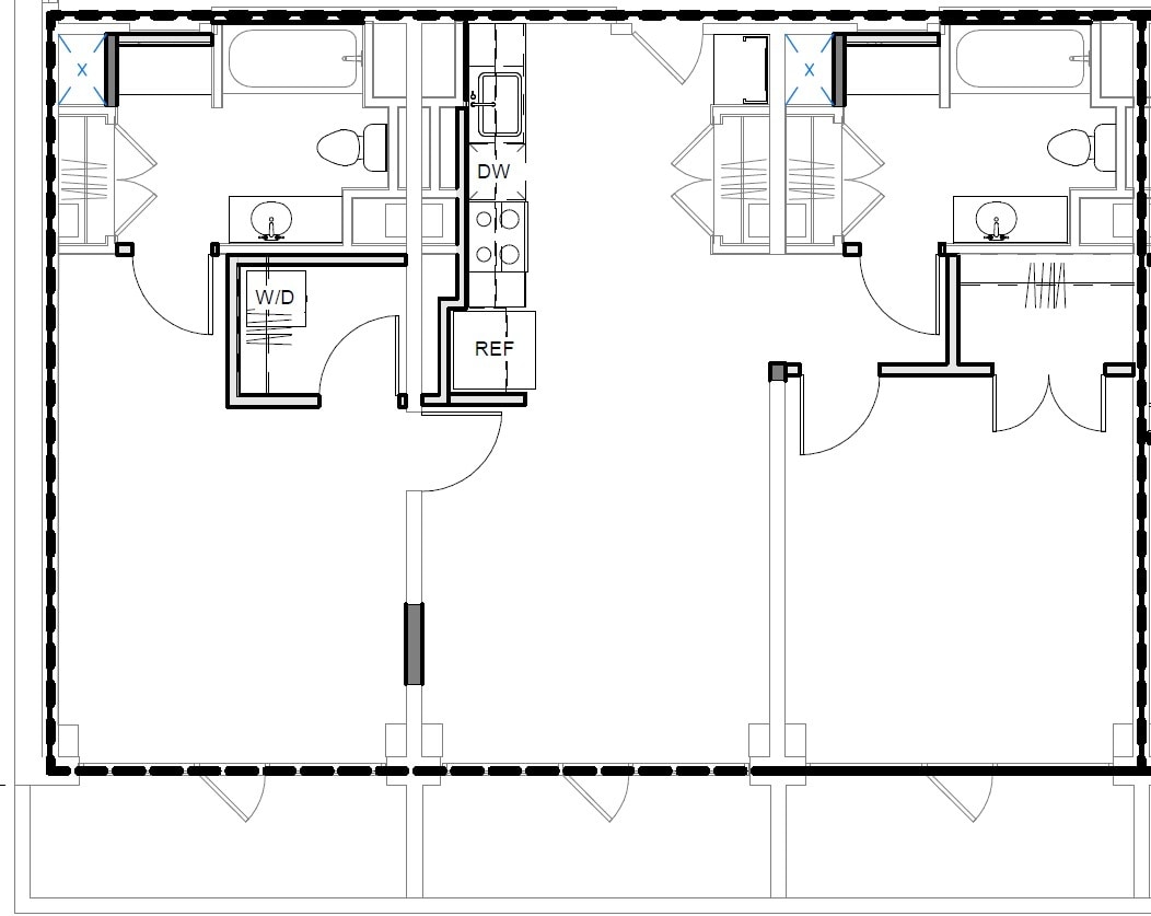 Floor Plan - West 7th | 2 Bedrooms, 2 Bathrooms | Penthouse-...