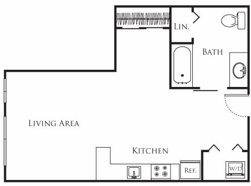 Floor Plan - Micro Studio - LA