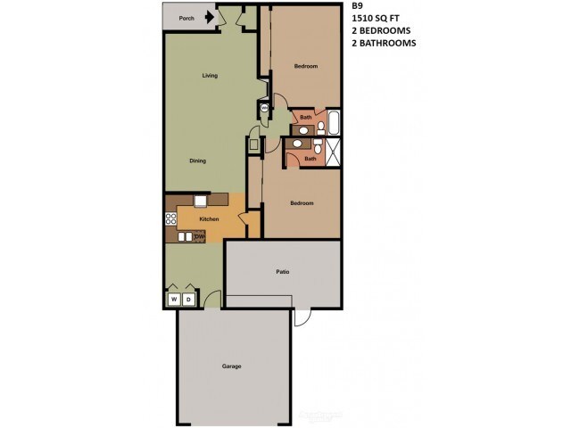 B9 Type 2D - B9 2 Bed 2 Bath