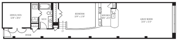 CA-GG_1Bed_1Bath_1258 Sq Ft - CA-GG One Bedroom, One Bathroom