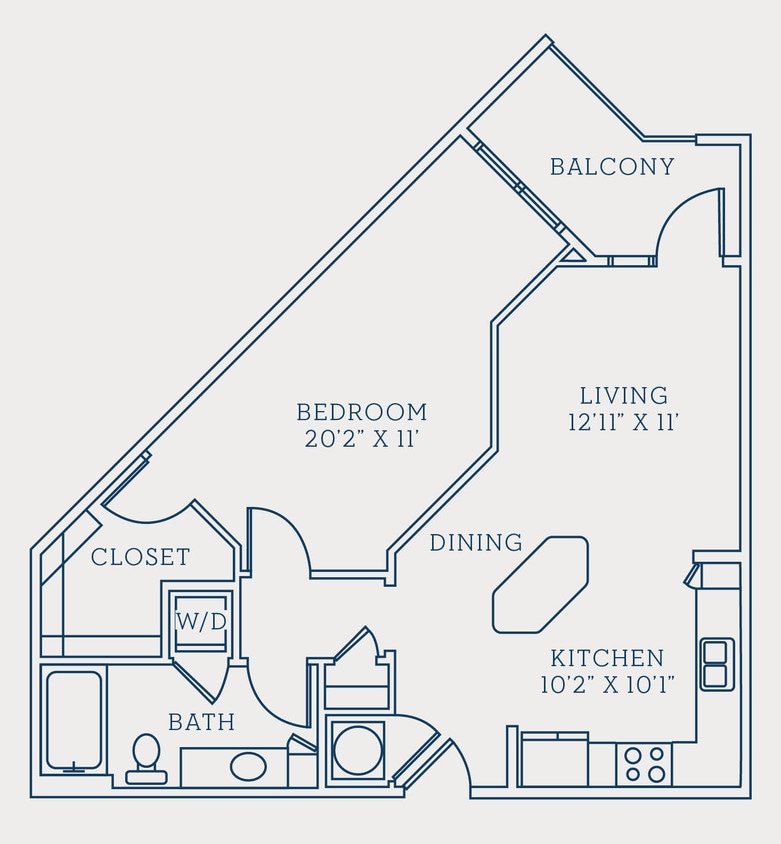 Circa Uptown - A2 - 1 Beds - 1 Baths - 747 Sq. ft. - A2