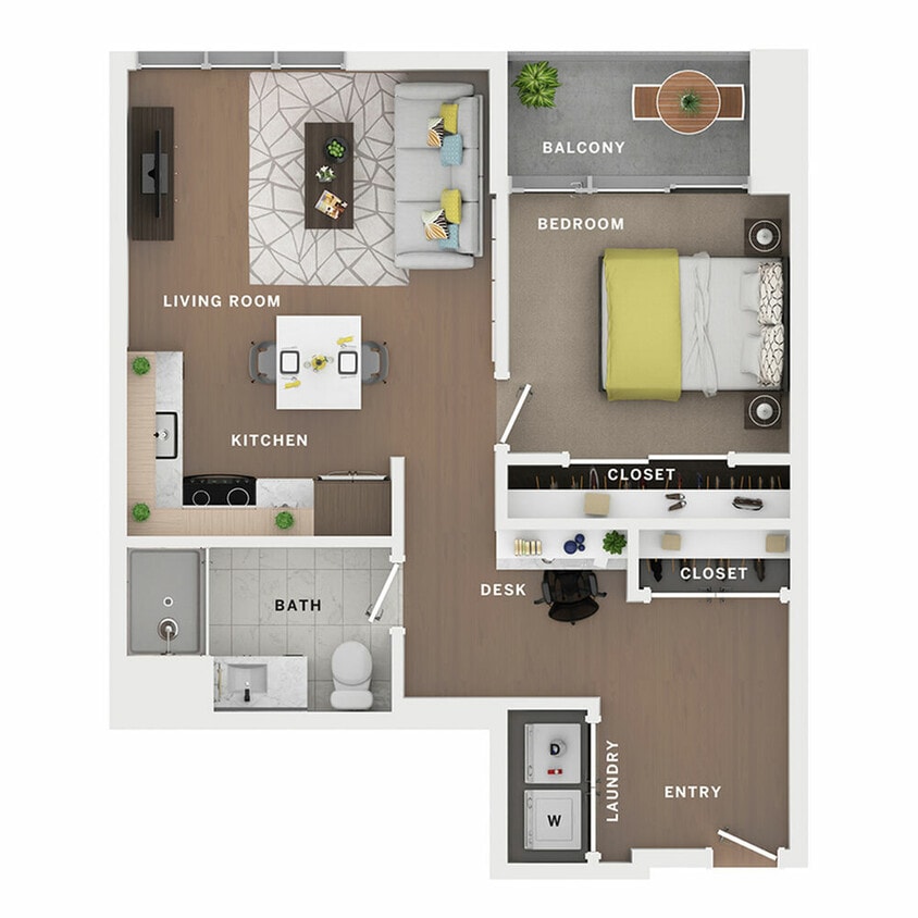 A2 - 1BR/1BA - Boomtown