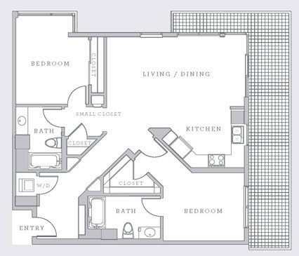 Floor Plan - 2x2 (2H)