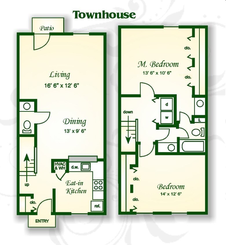 2BR/1.5BA - The Juniper Townhouse EIK