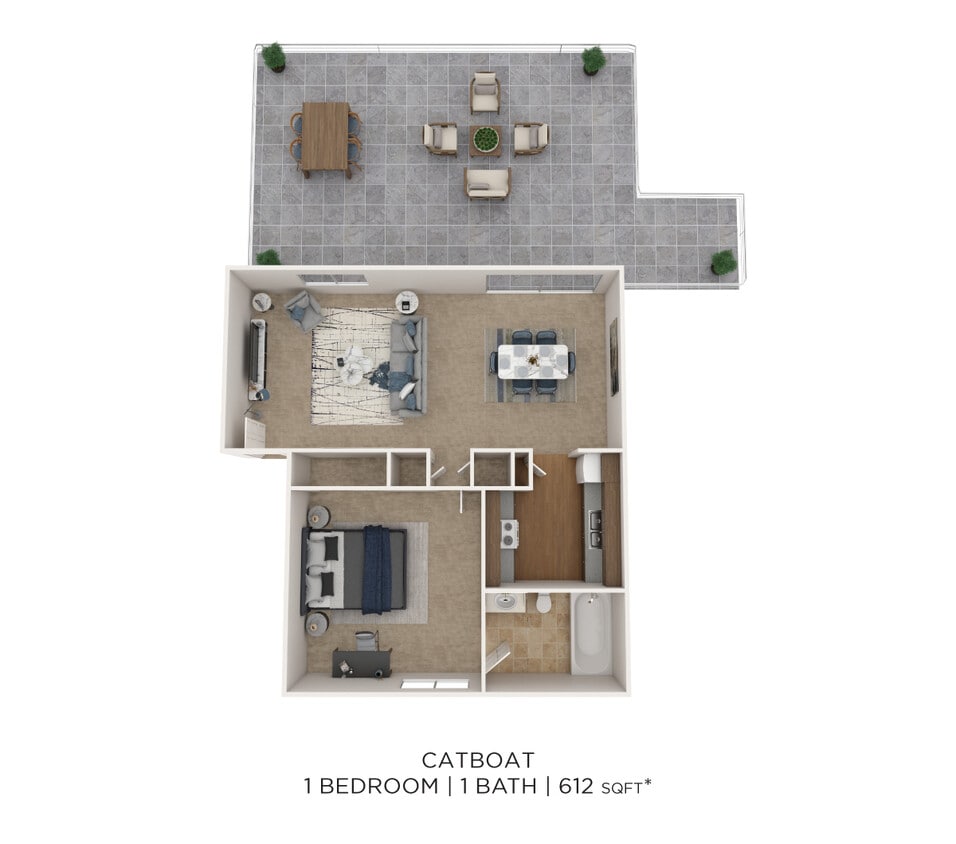 Floor Plan - One Bedroom