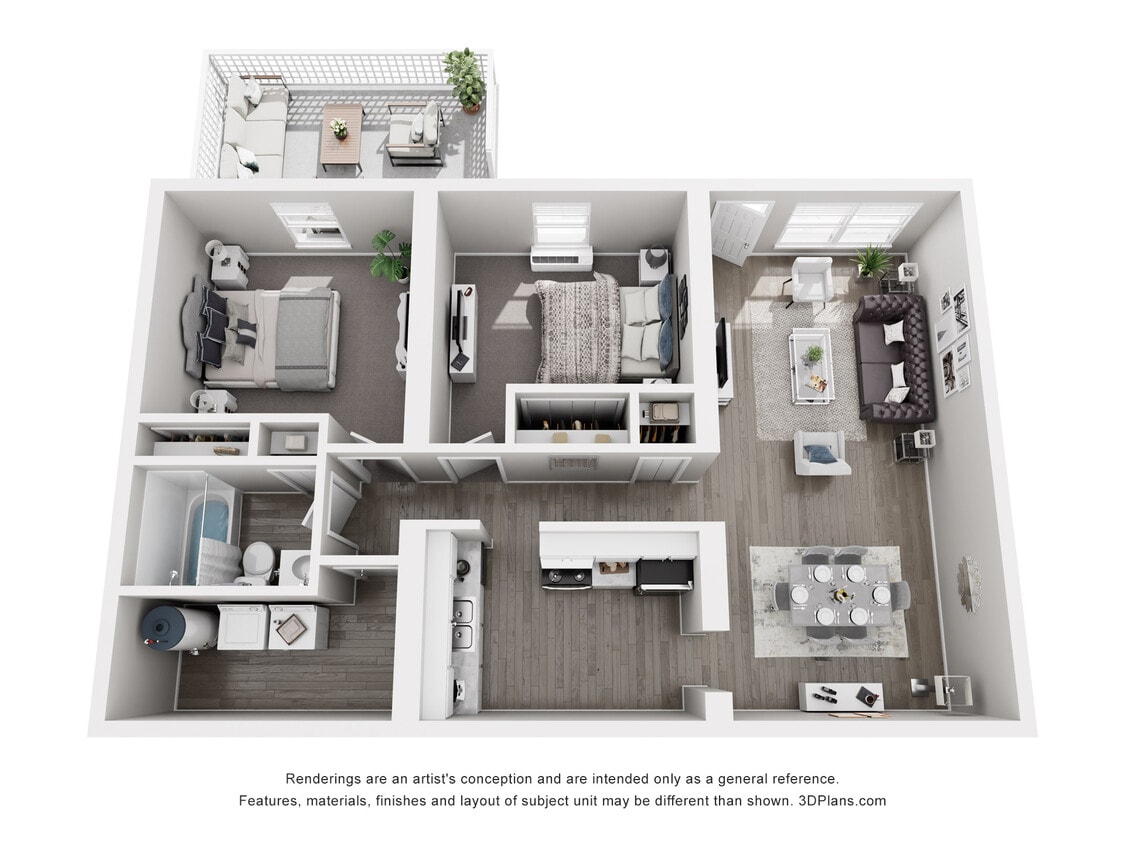 Floor Plan - 2x1 Semi-Call For Availability