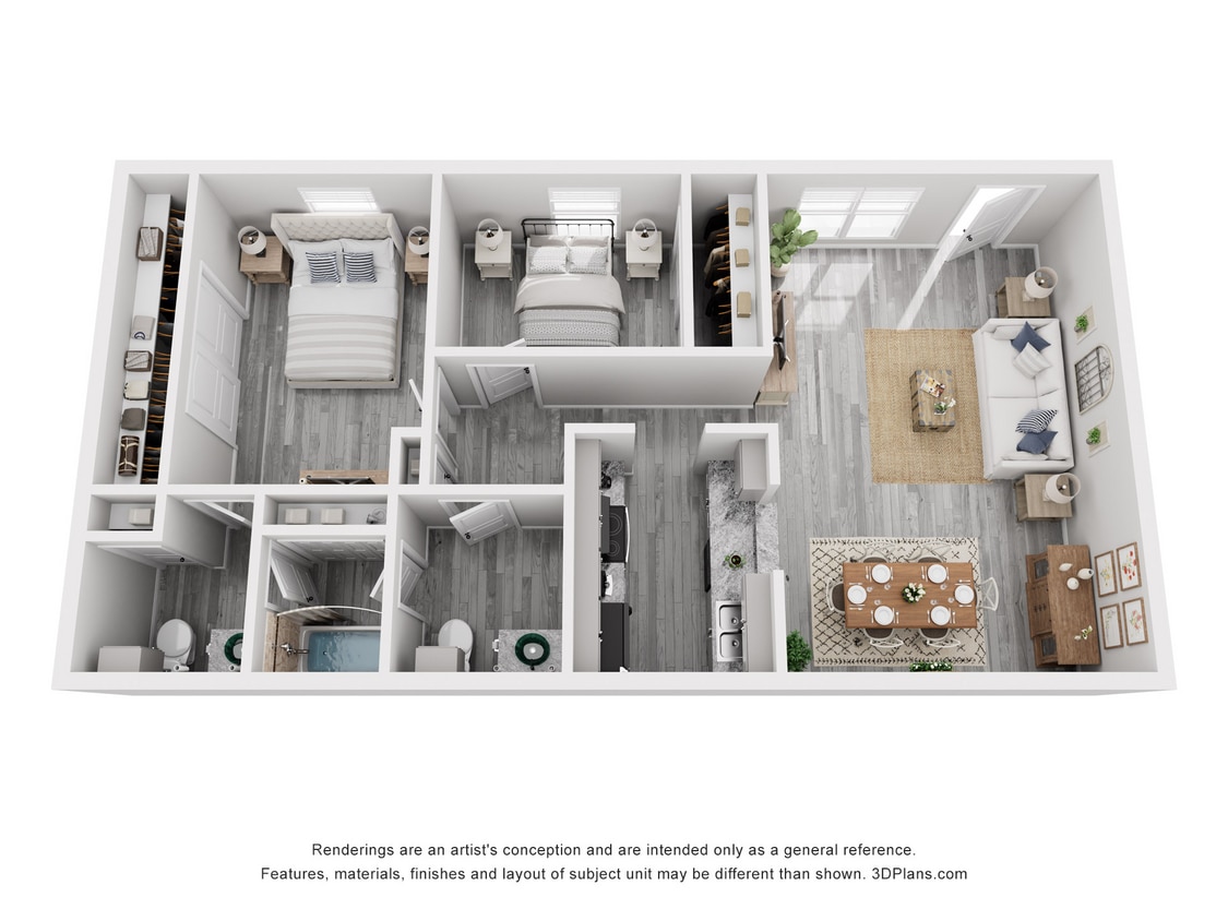 The Life at Beverly Palms_Oak_2x1_5_936.jpg - 2 Bed 1.5 Bath Lux Reno